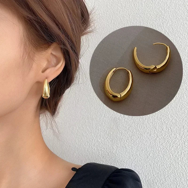 Vintage Metal Drop Earrings for Women – Gold & Silver Drop Earrings SWANS