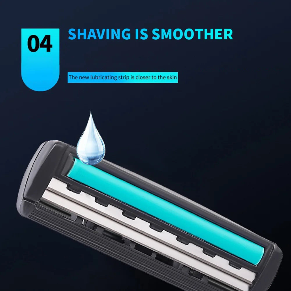SWANS Men's Double Blade Manual Razor – 1 Frame & 20 Heads Men's Manual Razor SWANS