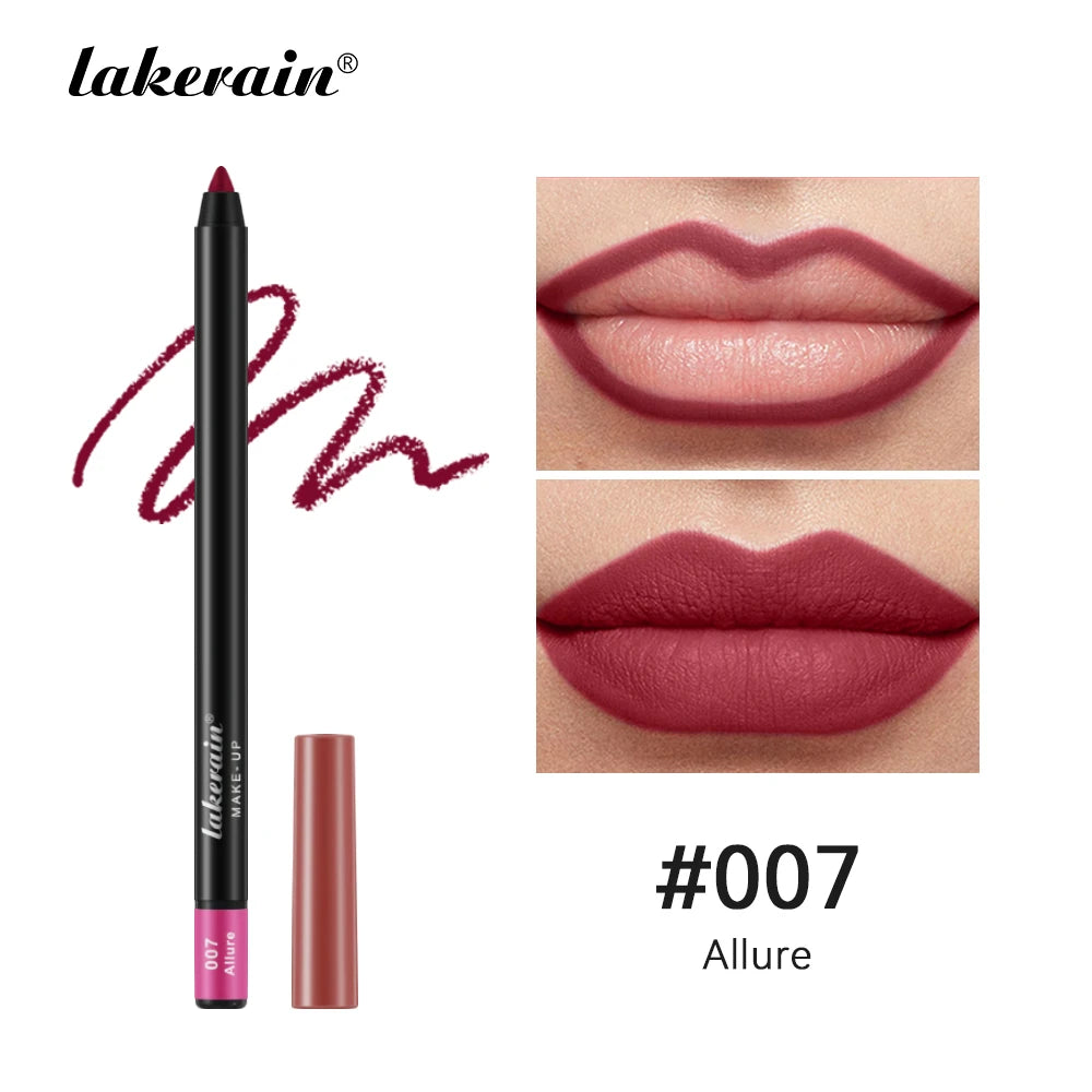 Waterproof Matte Lip Liner Pencil 12 Colors – Lakerain Lip Liner Pencil SWANS 7 Allure China Mainland