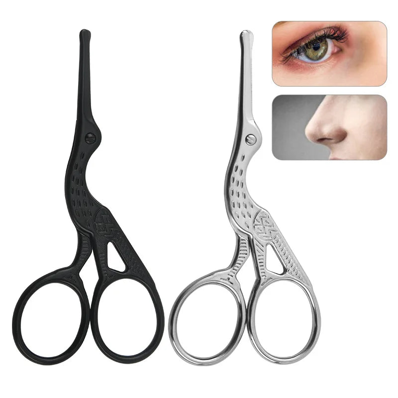SWANS Round-Tip Nose & Facial Hair Scissors for Men Grooming Scissors SWANS
