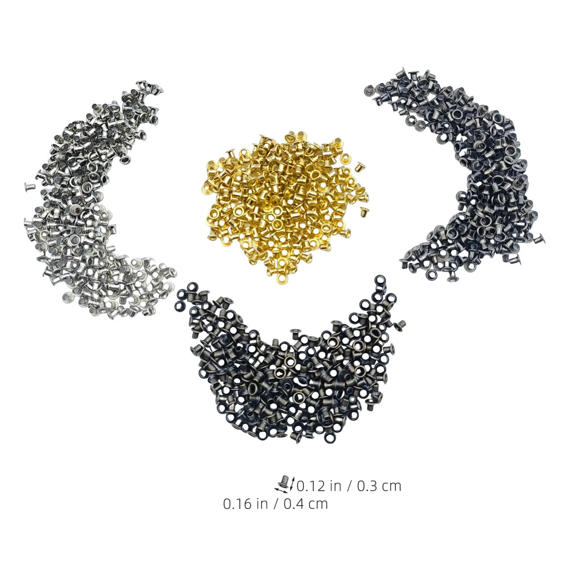 Mini Brass Grommet Eyelets Kit 2mm – 800 Sets + Setting Tools Grommet Eyelet Kit SWANS