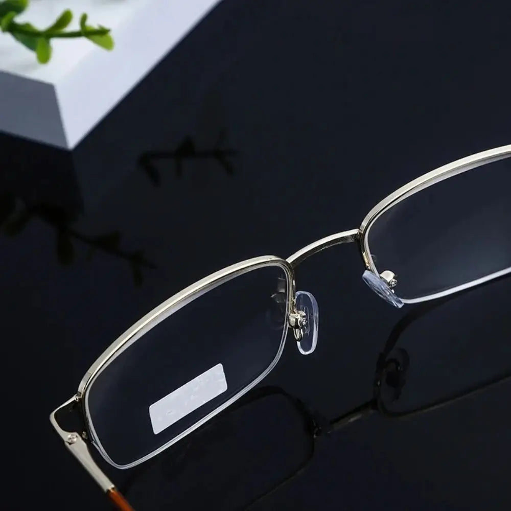 Ultralight Metal Square Reading Glasses Unisex +0.50–+4.00 Reading Glasses SWANS