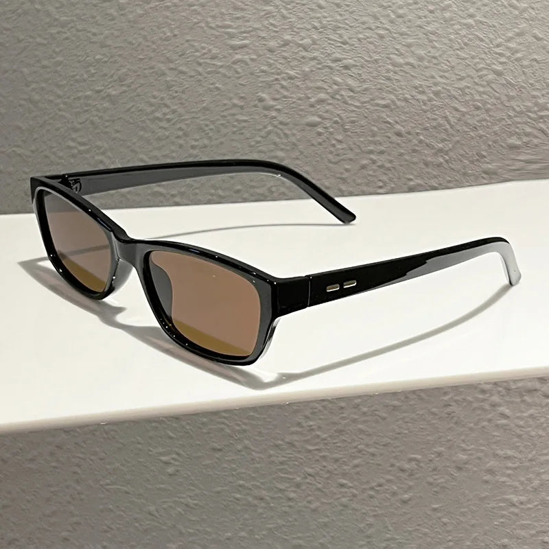 TOYEARN Irregular Rectangle Sunglasses – Unisex Punk Vintage Vintage Punk Sunglasses SWANS
