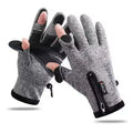 Touch Screen Waterproof Winter Cycling Gloves | SWANS Winter Cycling Gloves SWANS Gray L