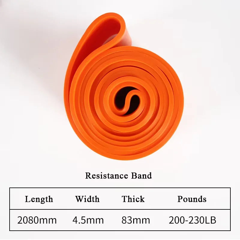 Heavy Tension TPE Resistance Band – Stackable Anti-Snap Gym Resistance Band SWANS Orange
