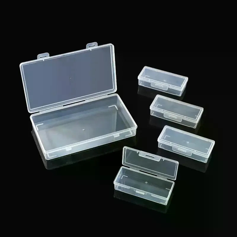 Clear Plastic Storage Box with 4 Removable Dividers | Organizer Storage Organizer Box SWANS
