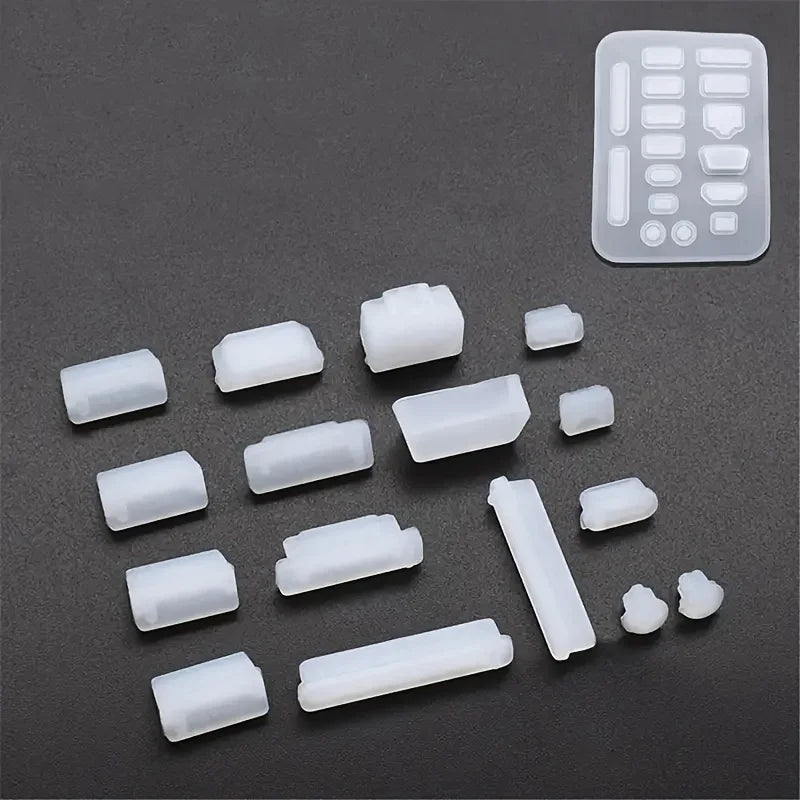 16-Pack USB Dust Plugs – Universal Laptop & Notebook Port Covers USB Dust Plugs SWANS