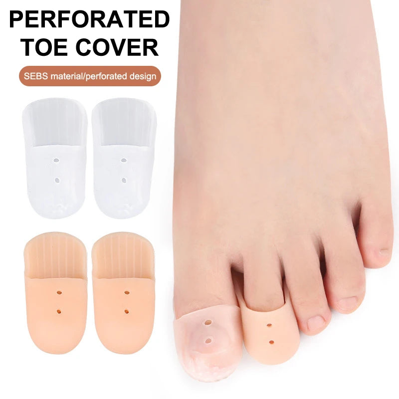 Silicone Toe Caps Breathable Finger Protector Sleeves 1 Pair Silicone Toe Protector SWANS