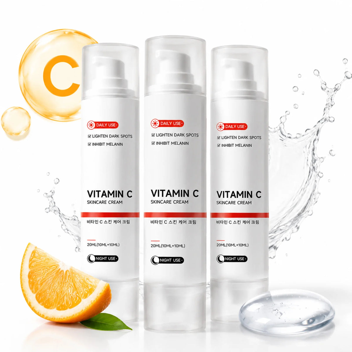 SWANS Vitamin C Day & Night Cream – Brightening & Hydrating Brightening Face Cream SWANS