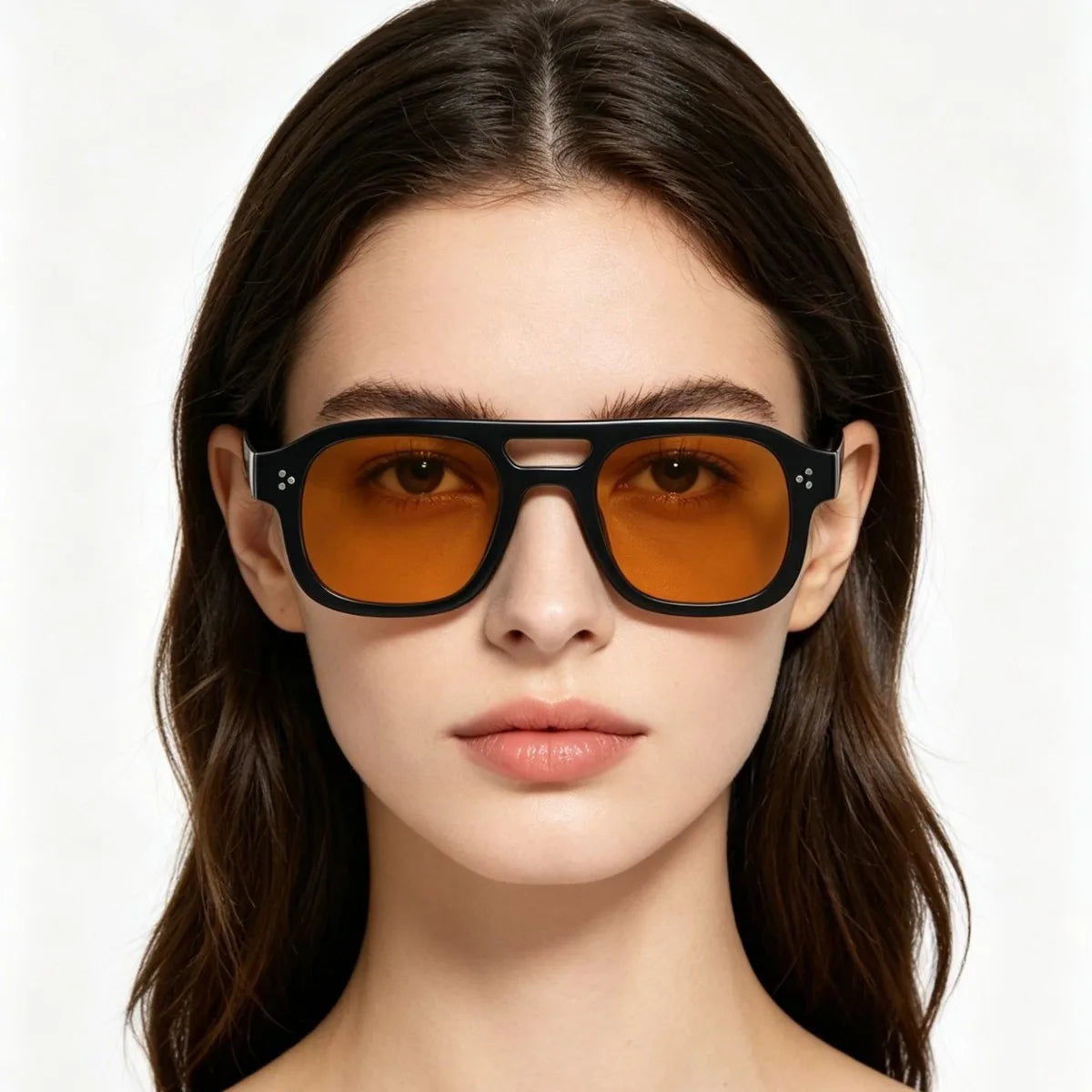 TOYEARN Y2K Square Pilot Sunglasses – Unisex Vintage Punk Square Sunglasses SWANS