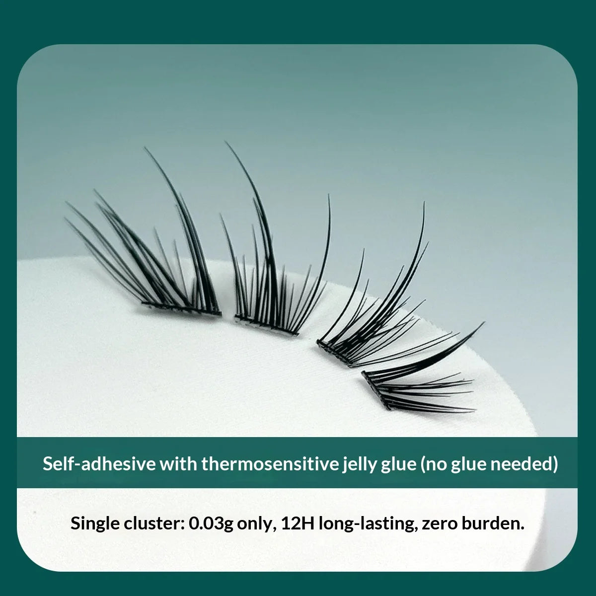 No-Glue Fox-Eye False Lashes – Wispy Fluffy Winged Strip False Eyelashes SWANS