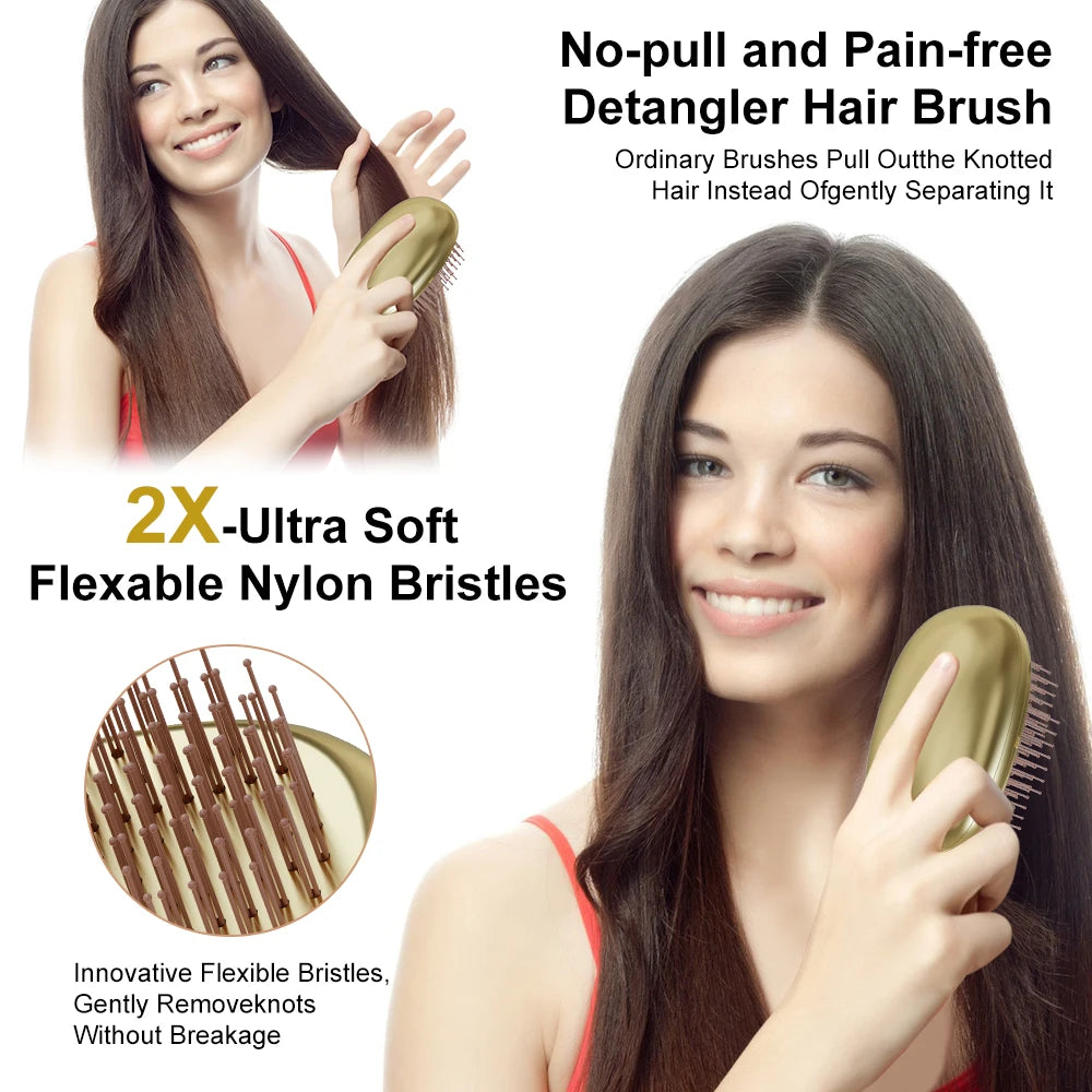 YIBER Hair Roots Massage Brush – Scalp & Detangling Comb Scalp Massage Brush SWANS