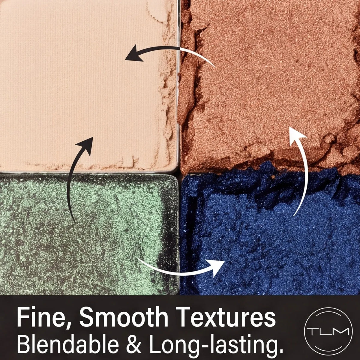 TLM 40-Color Eyeshadow Palette – Matte, Shimmer & Glitter Eyeshadow Palette SWANS