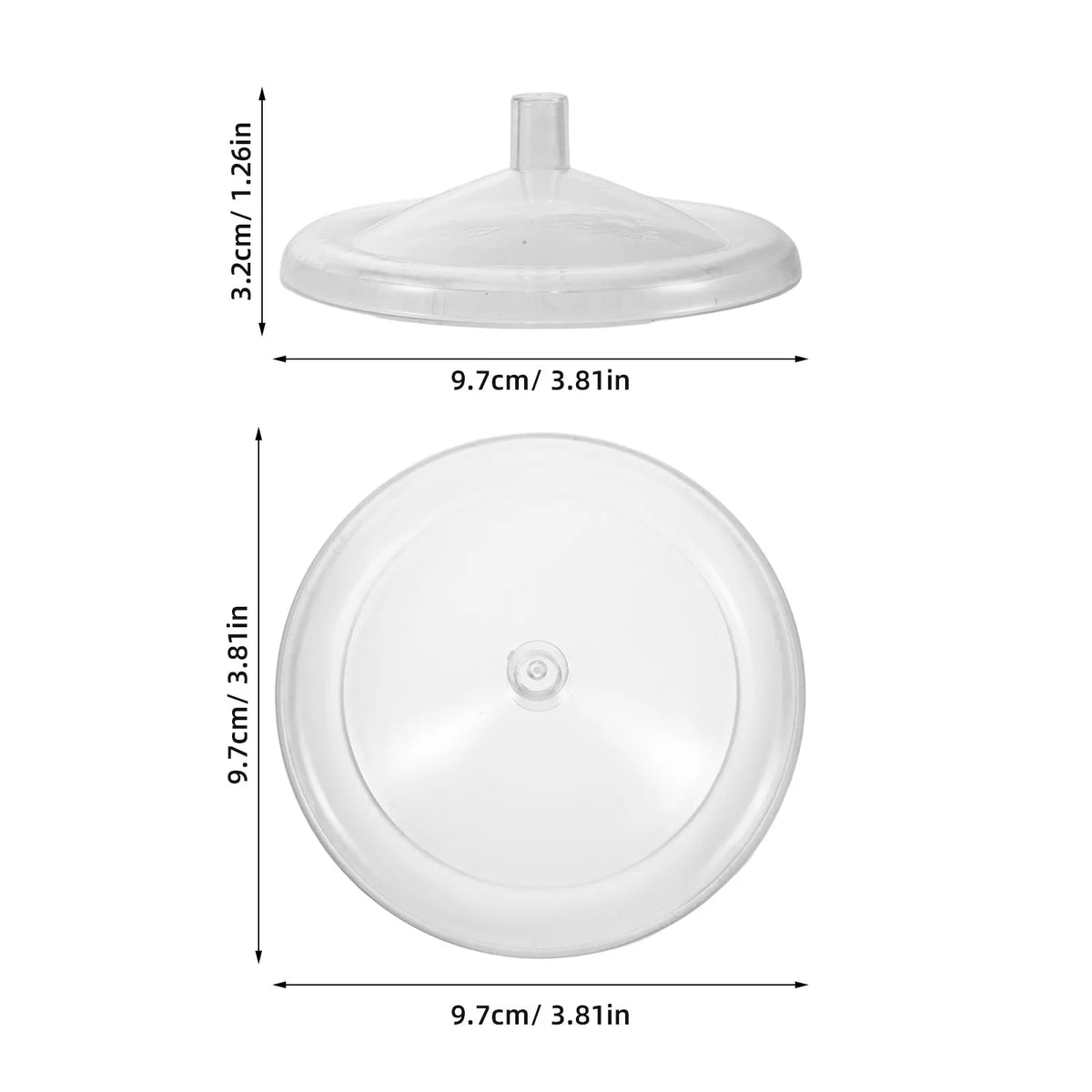 3-Pack Clear Stackable Cup Lids – Universal Dustproof Mug Covers Cup Lid Set SWANS