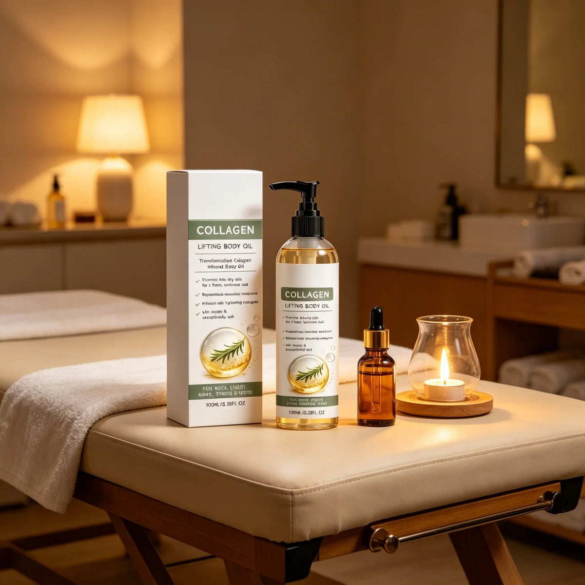 SWANS Collagen Body Oil – Firming Rosemary & Shea Butter 100ml Firming Body Oil SWANS