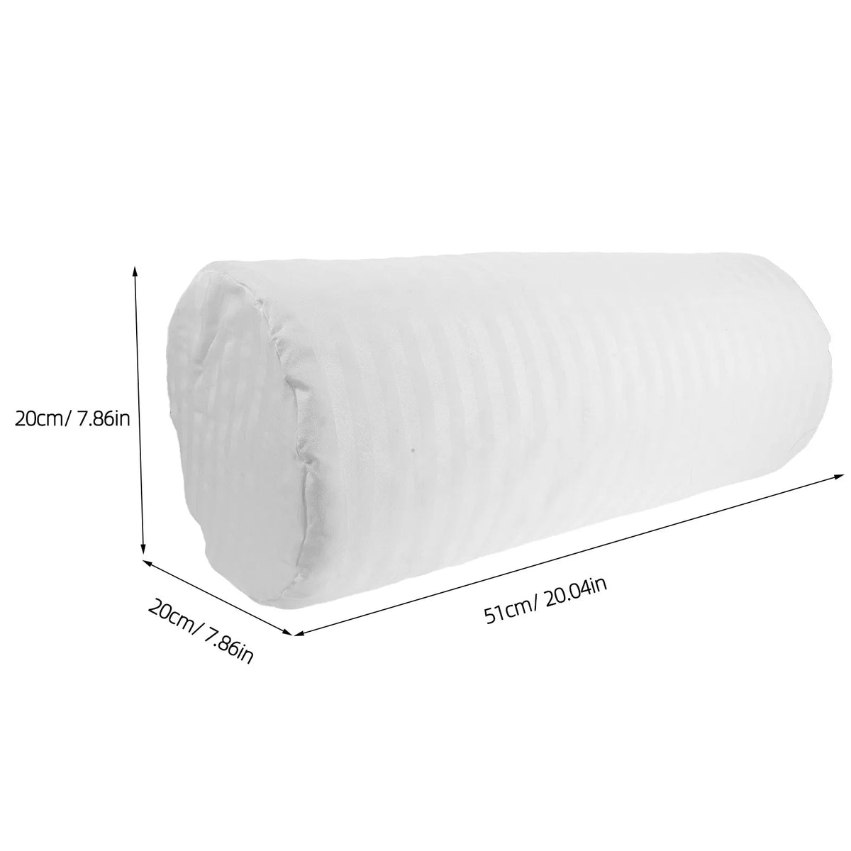 Round Cylinder Bolster Pillowcase Zipper Cover 20x7.9in Bolster Pillow Cover SWANS