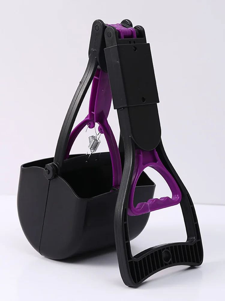 SWANS Portable Dog Poop Scooper – Spring-Action Pet Cleaner Dog Waste Scooper SWANS purple