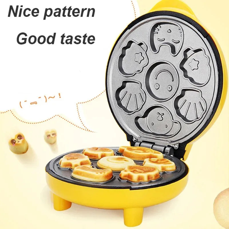 YTYIN Mini Bubble Waffle Maker 1000W – Non-Stick Egg Cake Oven Bubble Waffle Maker SWANS