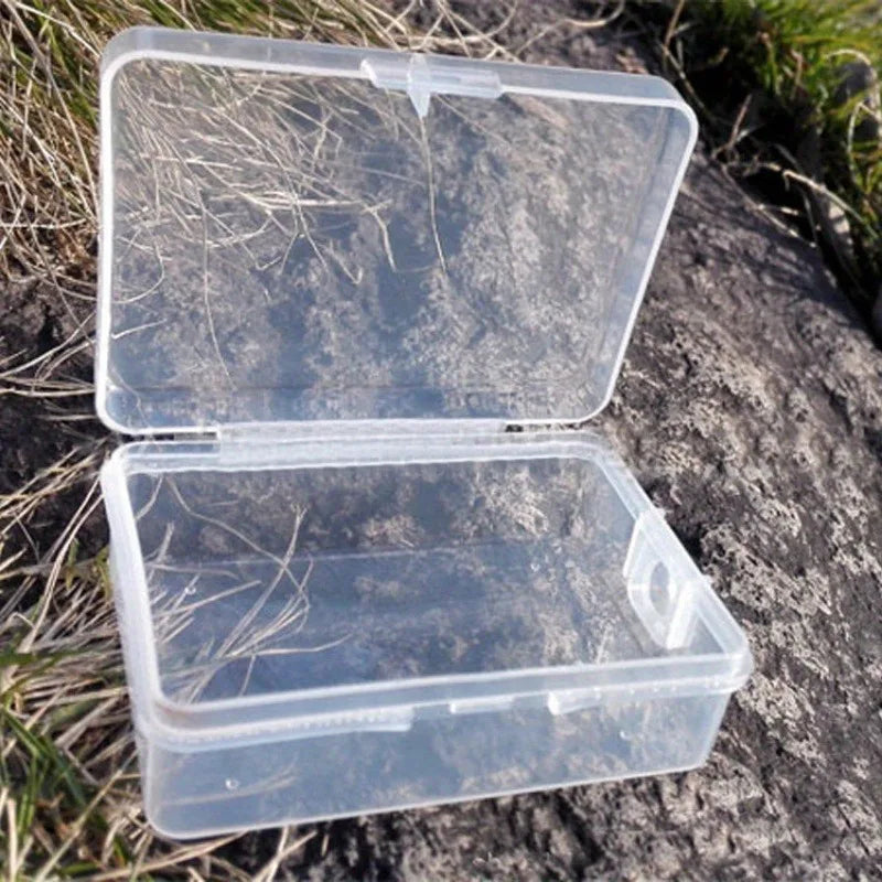 Transparent Plastic Storage Box for Jewelry, Parts & Fishing Gear Plastic Storage Box SWANS