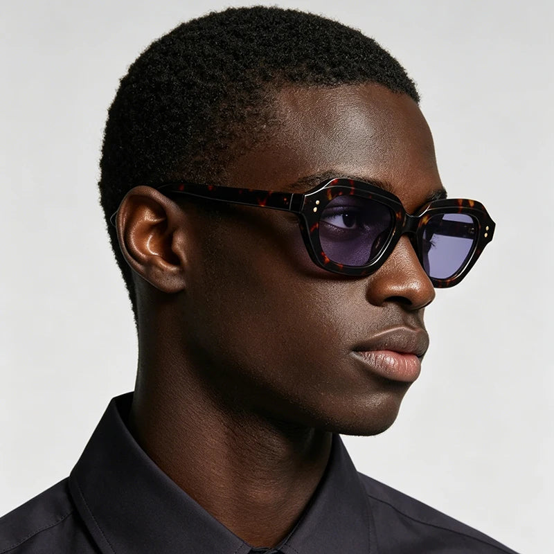 Y2K Rivet Irregular Sunglasses – Unisex Punk Vintage Shades Fashion Sunglasses SWANS