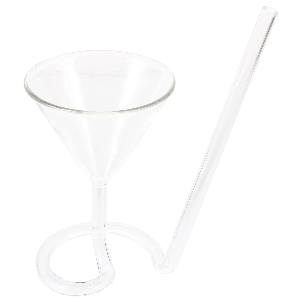SWANS Spiral Wine Glass with Integrated Straw | Party Cocktail Cup Cocktail Glass SWANS