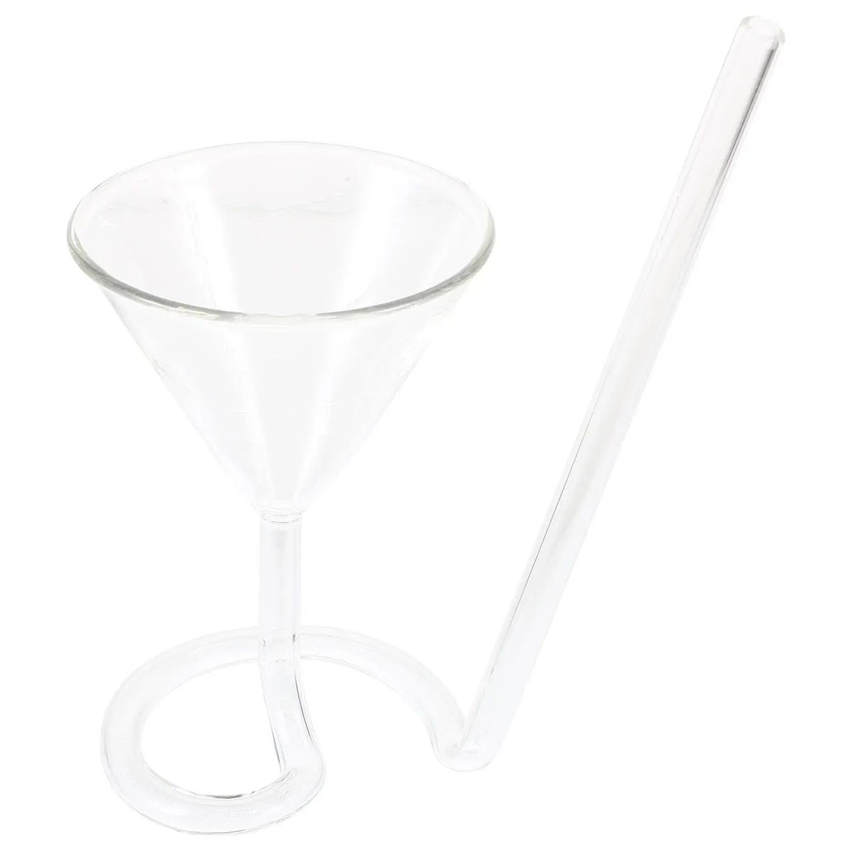SWANS Spiral Wine Glass with Integrated Straw | Party Cocktail Cup Cocktail Glass SWANS