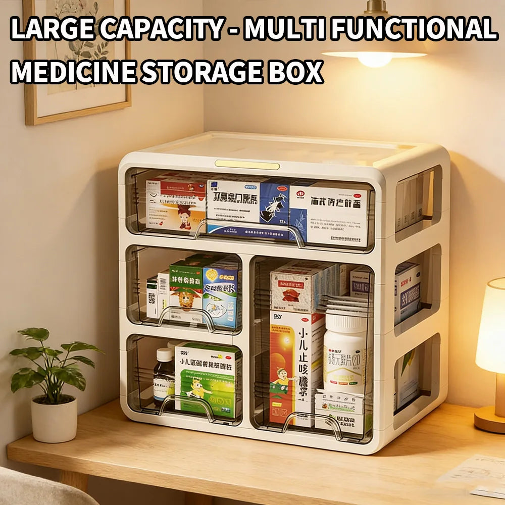 SWANS Multi-Drawer Home Medicine Storage Cabinet Organizer Medicine Storage Cabinet SWANS