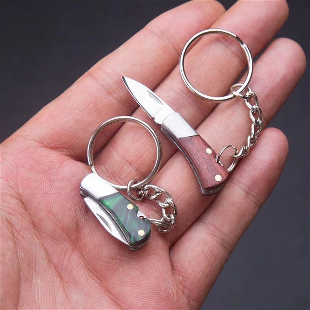 Mini Folding Knife Keychain – 5cm Stainless Steel EDC Tool Folding Knife Keychain SWANS