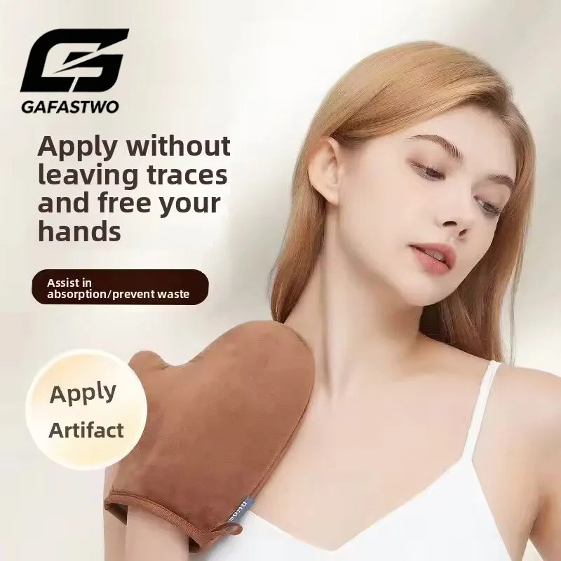 Self-Tanning Mitt Double-Sided Flocking Applicator Glove Self-Tanning Mitt SWANS