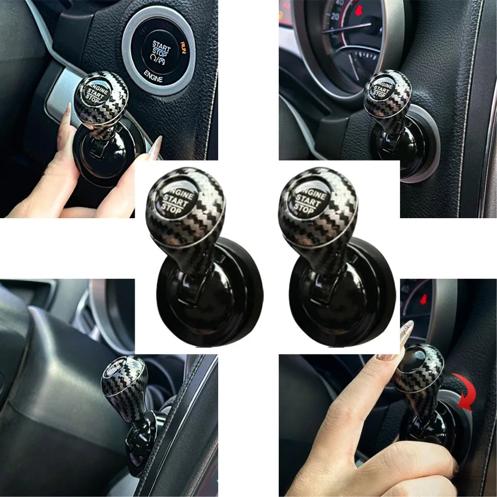 Aluminum Car Start Button Cover – Universal Push-Start Decor Car Button Cover SWANS