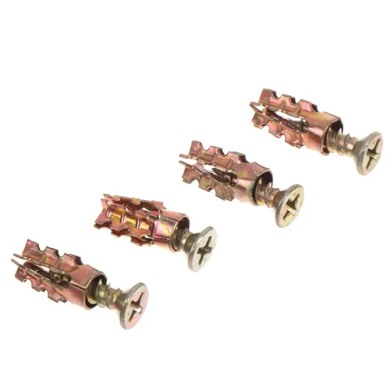 Metal Wall Anchors & Self-Tapping Screws Set 30/50/100 Pack Wall Anchor Screw Set SWANS