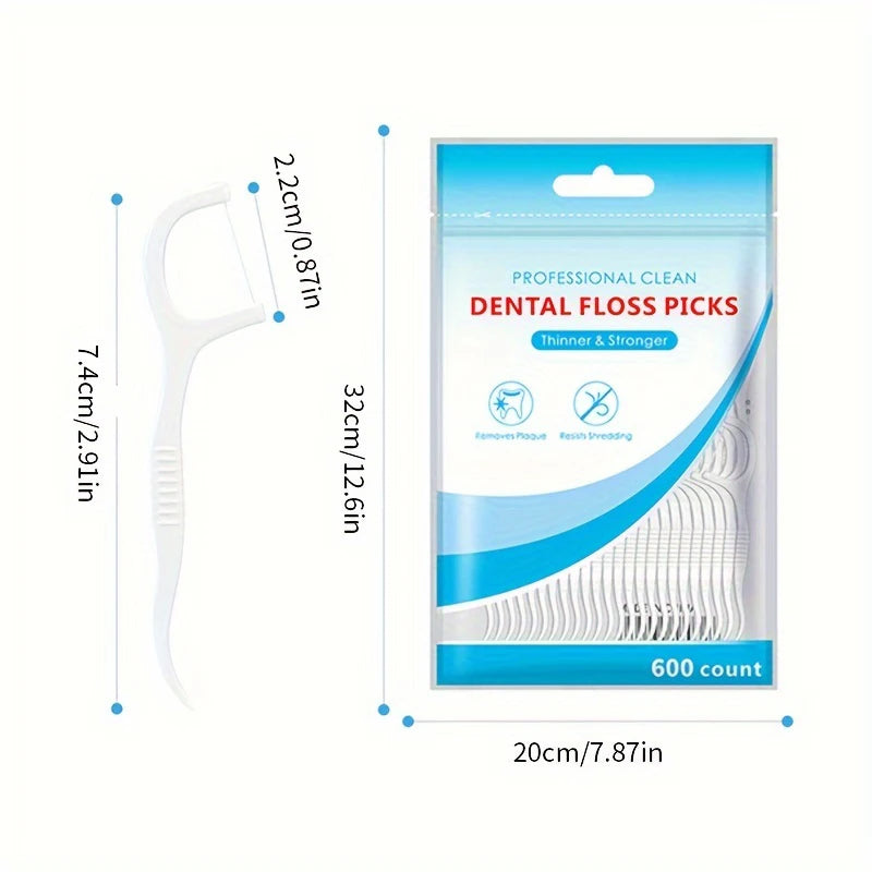 SWANS Ultra-Fine Disposable Dental Floss Picks – 30–600 Pack Dental Floss Picks SWANS