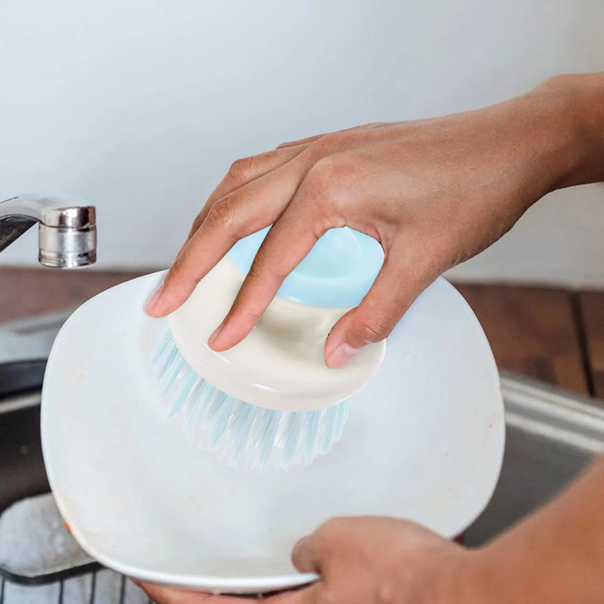 Heavy Duty Kitchen Scrub Brush – High Density Oil-Proof Bristles Kitchen Scrub Brush SWANS