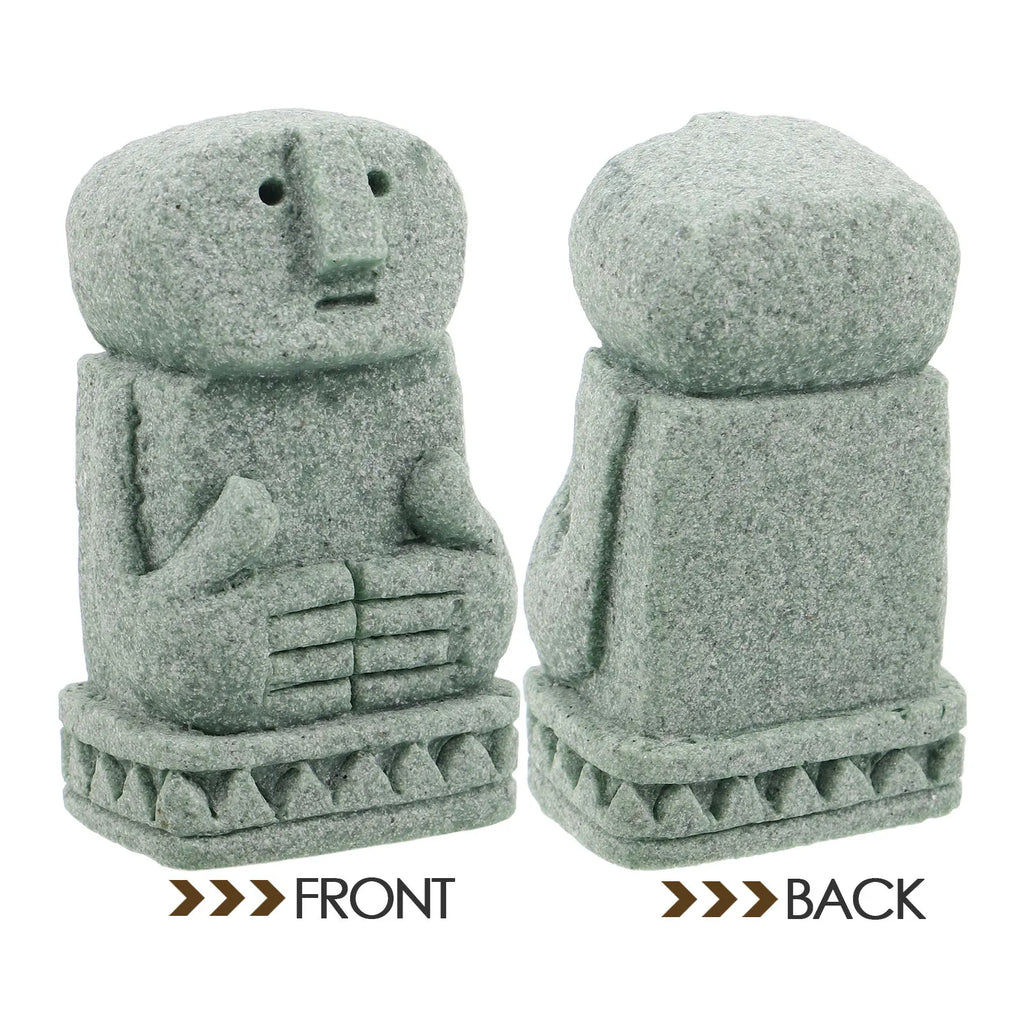 Miniature Thinking Man Zen Garden Statue – Balinese Decor Garden Figurine SWANS