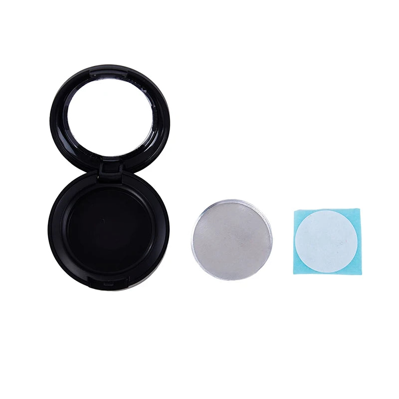 KuZHEN 26mm Magnetic Empty Eyeshadow Case & Pressing Tool Eyeshadow Storage Case SWANS Hoarse black