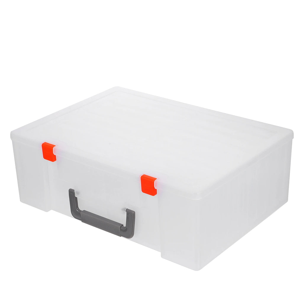 Photo Storage Box Organizer – 18-Case Set with Foldable Handle Photo Storage Organizer SWANS