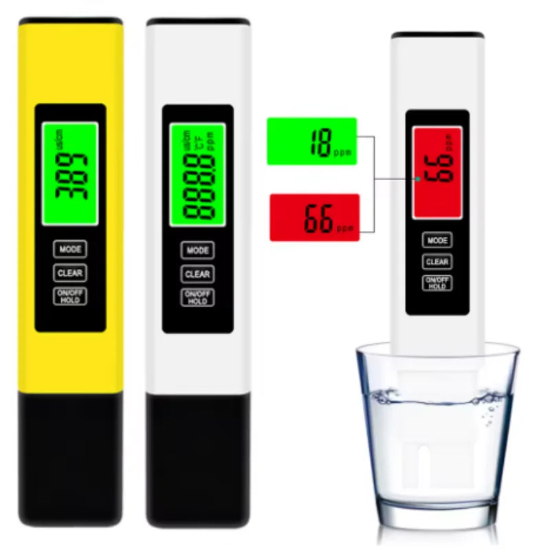3-in-1 TDS EC Temperature Meter – Backlit LCD Water Tester Water Quality Meter SWANS