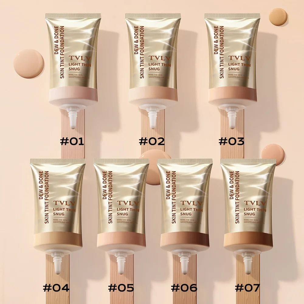 TVLV Skin Tint Foundation – Moisturizing Natural Coverage Makeup Skin Tint Foundation SWANS