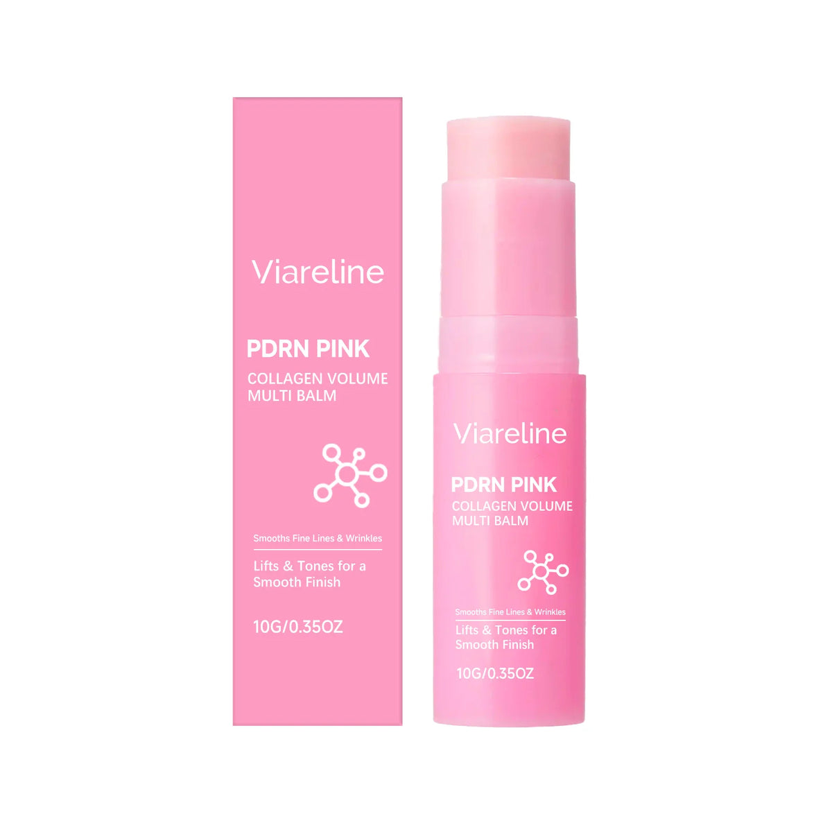 VIARELINE PDRN Pink Collagen Balm Stick – Deep Hydration Collagen Balm Stick SWANS B boxed