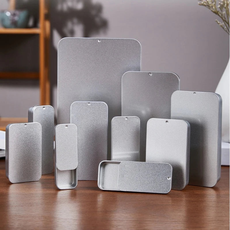 SWANS Tin Box – Portable Metal Candy & Mini Storage Container Metal Storage Tin SWANS