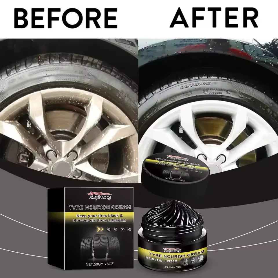 XMSJ Tire Renewal Wax – Long-Lasting Shine & UV Protection Tire Renewal Wax SWANS 50 ML