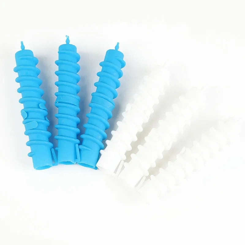 12-Pack Heatless Hair Perm Rods – Spiral Flexi Curling Rollers Hair Curling Rods SWANS