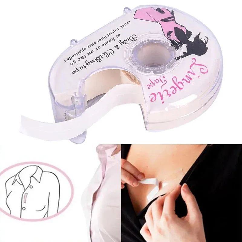 Women's Double-Sided Fashion Tape – 5 Rolls Clothing Body Tape Fashion Clothing Tape SWANS