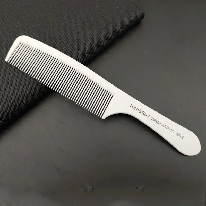 SWANS White Carbon Fiber Barber Comb – Professional Salon Tool Barber Hair Comb SWANS 06922