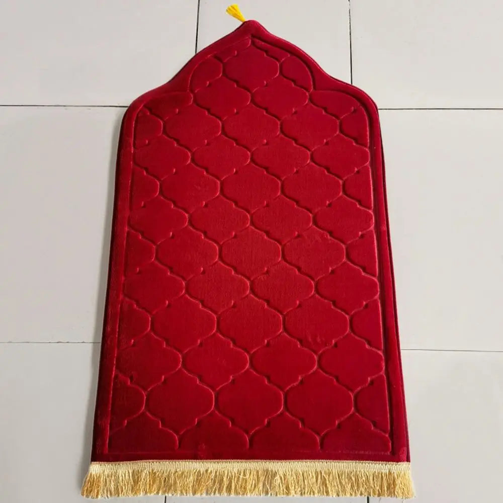 Soft Flannel Muslim Prayer Mat – Non-Slip Thickened Rug 65×115cm Prayer Mat Rug SWANS 1