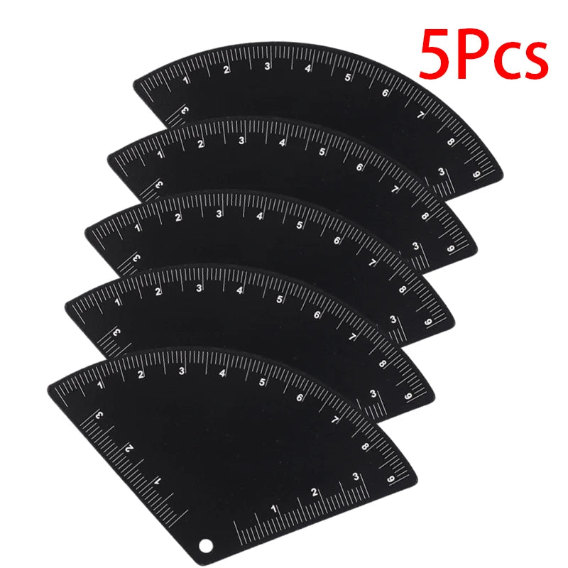 Eyebrow Mapping Ruler Microblading Guide Tool 5/10 Pack Eyebrow Mapping Ruler SWANS black 5Pcs A1
